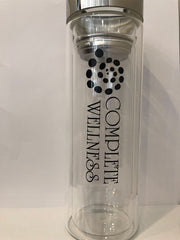 Custom Complete Wellness Glass Water Bottle
